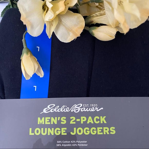 Eddie Bauer Men's 2 Pack Lounge Joggers, NWT - Picture 4 of 5